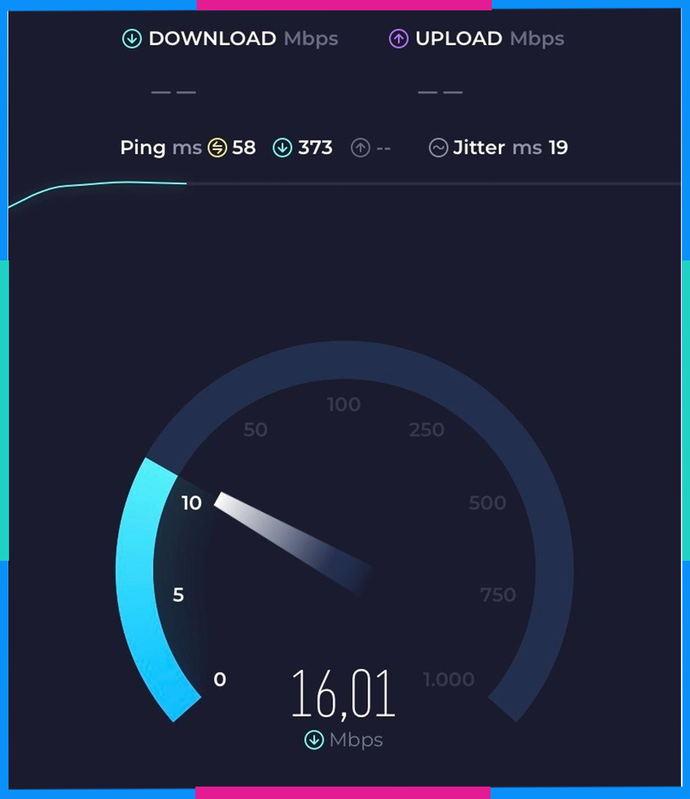 Kiểm tra tốc độ 4G SpeedTest 6